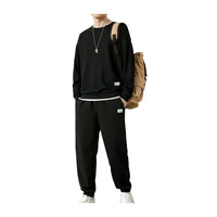 Thumbnail for Men's Long Sleeve Pullover & Drawstring Sweatpants Athleisure Set- Path Praise 