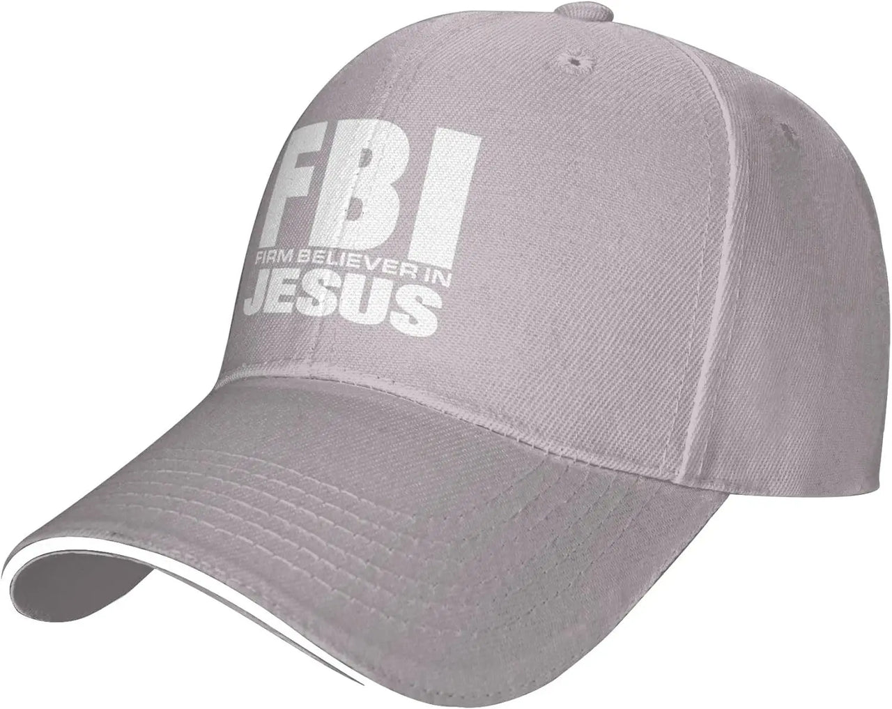 FBI – Firm Believer in Jesus Baseball Cap – Christian Trucker Hat for Men & Women – Faith-Based Adjustable Hat with Sun Protection