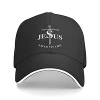 Thumbnail for Jesus Saved My Life Baseball Cap – Christian Faith-Based Adjustable Hat for Men & Women – Inspirational Religious Apparel