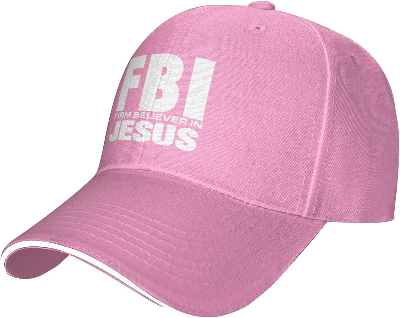 FBI – Firm Believer in Jesus Baseball Cap – Christian Trucker Hat for Men & Women – Faith-Based Adjustable Hat with Sun Protection