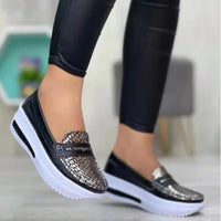 Thumbnail for Luxury Designer Women Fashion Sneakers Slip-On Vulcanized Shoes Casual Wedge Heel Lightweight Sneakers Woman Zapatos De Mujer Path Of Praise