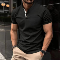 Thumbnail for Men's Fashion Summer New High Quality POLO T-shirt Sports Outdoor Casual Breathable lapel Short Sleeve Office Comfort T-Shirt Path Of Praise