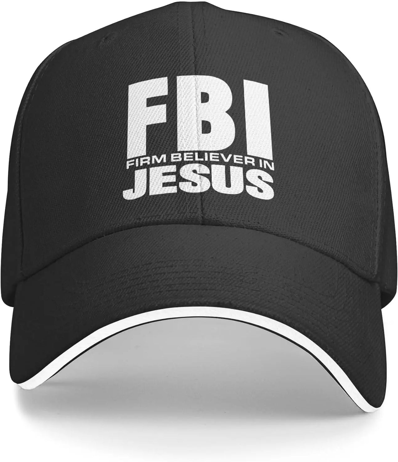 FBI – Firm Believer in Jesus Baseball Cap – Christian Trucker Hat for Men & Women – Faith-Based Adjustable Hat with Sun Protection