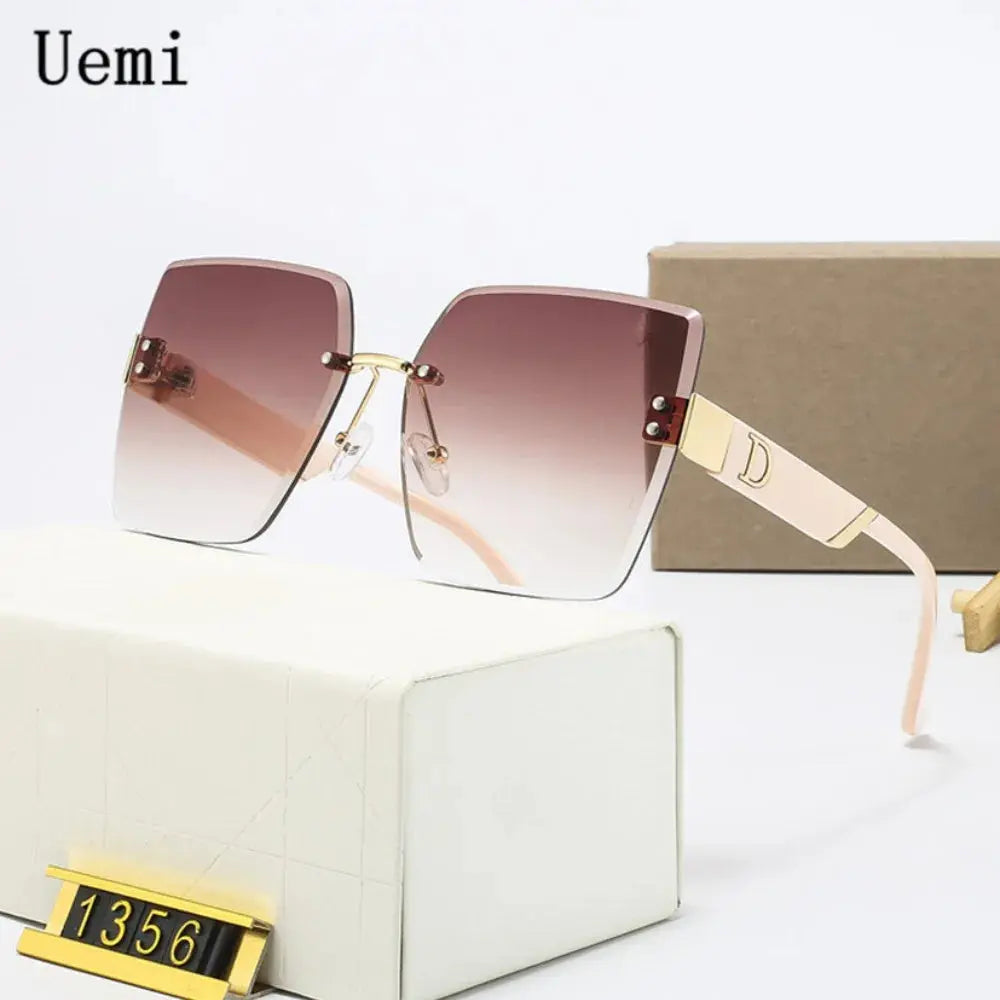 New Fashion Luxury Brand Rimless Sunglasses For Women & Men | Vintage Designer Square Frame Sun Glasses / Shades UV400 Eyewear - Path Of Praise