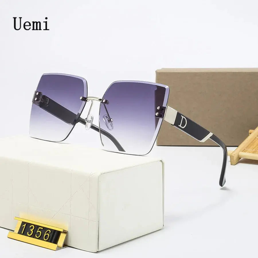 New Fashion Luxury Brand Rimless Sunglasses For Women & Men | Vintage Designer Square Frame Sun Glasses / Shades UV400 Eyewear - Path Of Praise