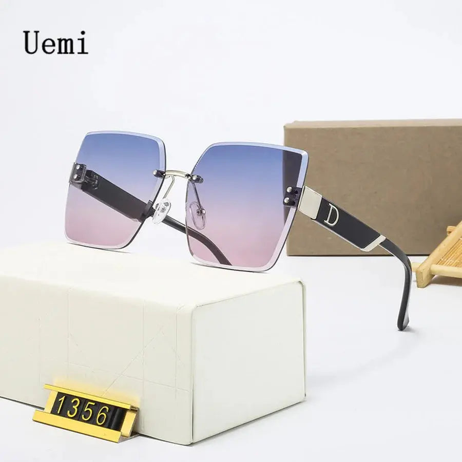 New Fashion Luxury Brand Rimless Sunglasses For Women & Men | Vintage Designer Square Frame Sun Glasses / Shades UV400 Eyewear - Path Of Praise