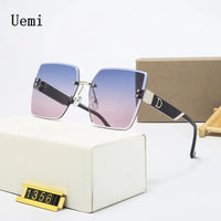 Thumbnail for New Fashion Luxury Brand Rimless Sunglasses For Women & Men | Vintage Designer Square Frame Sun Glasses / Shades UV400 Eyewear - Path Of Praise