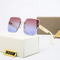 Thumbnail for New Fashion Luxury Brand Rimless Sunglasses For Women & Men | Vintage Designer Square Frame Sun Glasses / Shades UV400 Eyewear - Path Of Praise