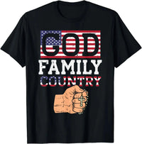 Thumbnail for US Flag Jesus Christian Catholic T-Shirt - Path Of Praise