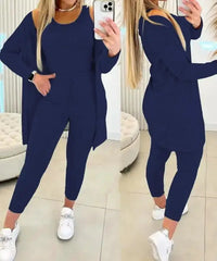 Thumbnail for Women's Fall Fashion 2-Piece Set | Round Neck Tank Top & Drawstring Pants | Casual Lounge Suit - Path Of Praise